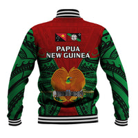 Papua New Guinea Baseball Jacket East New Britain Province Mix Coat Of Arms Polynesian Art - Wonder Print Shop