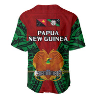 Papua New Guinea Baseball Jersey East New Britain Province Mix Coat Of Arms Polynesian Art - Wonder Print Shop
