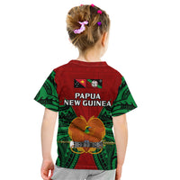 Papua New Guinea Kid T Shirt East New Britain Province Mix Coat Of Arms Polynesian Art - Wonder Print Shop