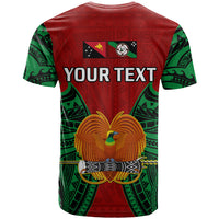 Custom Papua New Guinea T Shirt East New Britain Province Mix Coat Of Arms Polynesian Art - Wonder Print Shop