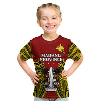 Papua New Guinea Kid T Shirt Madang Province Mix Coat Of Arms Polynesian Art - Wonder Print Shop