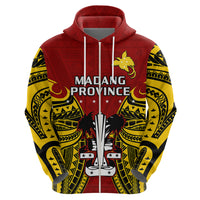 Custom Papua New Guinea Hoodie Madang Province Mix Coat Of Arms Polynesian Art - Wonder Print Shop