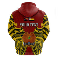 Custom Papua New Guinea Hoodie Madang Province Mix Coat Of Arms Polynesian Art - Wonder Print Shop