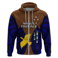 Papua New Guinea Hoodie Manus Province Mix Coat Of Arms Polynesian Art - Wonder Print Shop