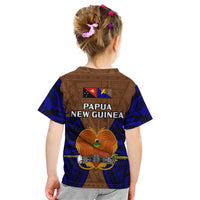 Papua New Guinea Kid T Shirt Manus Province Mix Coat Of Arms Polynesian Art - Wonder Print Shop