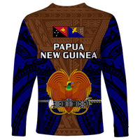 Papua New Guinea Long Sleeve Shirt Manus Province Mix Coat Of Arms Polynesian Art - Wonder Print Shop