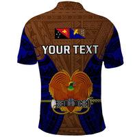 Custom Papua New Guinea Polo Shirt Manus Province Mix Coat Of Arms Polynesian Art - Wonder Print Shop