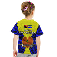 Papua New Guinea Kid T Shirt Morobe Province Mix Coat Of Arms Polynesian Art - Wonder Print Shop