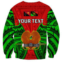 (Custom Personalised) Papua New Guinea Sweatshirt Southern Highlands Province Mix Coat Of Arms Polynesian Art - Wonder Print Shop