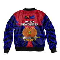 Papua New Guinea Bomber Jacket West New Britain Province Mix Coat Of Arms Polynesian Art - Wonder Print Shop