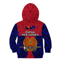 Papua New Guinea Kid Hoodie West New Britain Province Mix Coat Of Arms Polynesian Art - Wonder Print Shop