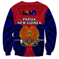 Papua New Guinea Sweatshirt West New Britain Province Mix Coat Of Arms Polynesian Art - Wonder Print Shop