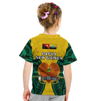 Papua New Guinea Kid T Shirt Hela Province Mix Coat Of Arms Polynesian Art - Wonder Print Shop