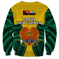 Papua New Guinea Sweatshirt Hela Province Mix Coat Of Arms Polynesian Art - Wonder Print Shop