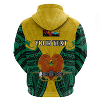 Custom Papua New Guinea Hoodie Hela Province Mix Coat Of Arms Polynesian Art - Wonder Print Shop