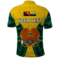 Custom Papua New Guinea Polo Shirt Hela Province Mix Coat Of Arms Polynesian Art - Wonder Print Shop