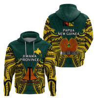 Papua New Guinea Hoodie Jiwaka Province Mix Coat Of Arms Polynesian Art - Wonder Print Shop