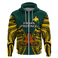 Papua New Guinea Hoodie Jiwaka Province Mix Coat Of Arms Polynesian Art - Wonder Print Shop