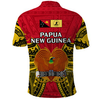 Papua New Guinea Polo Shirt National Capital District Mix Coat Of Arms Polynesian Art - Wonder Print Shop
