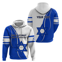 Custom Israel Independence Day Hoodie Yom Haatzmaut Curvel Style - Wonder Print Shop