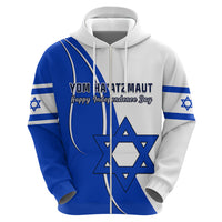 Custom Israel Independence Day Hoodie Yom Haatzmaut Curvel Style - Wonder Print Shop