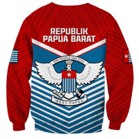 West Papua Sweatshirt Coat Of Arms And Morning Star Flag - Wonder Print Shop