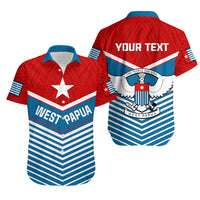 (Custom Personalised) West Papua Hawaiian Shirt Coat Of Arms And Morning Star Flag - Wonder Print Shop