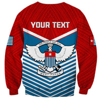 (Custom Personalised) West Papua Sweatshirt Coat Of Arms And Morning Star Flag - Wonder Print Shop