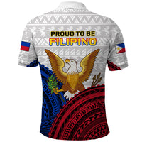 Philippines Polo Shirt Independence Day Proud To Be Filipino Polynesian Pattern - Wonder Print Shop