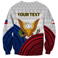 (Custom Personalised) Philippines Independence Day Sweatshirt Proud To Be Filipino Polynesian Pattern - Wonder Print Shop