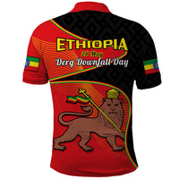 Ethiopia Derg Downfall Day Polo Shirt Ethiopian Lion of Judah - Wonder Print Shop
