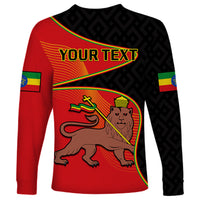 (Custom Personalised) Ethiopia Derg Downfall Day Long Sleeve Shirt Ethiopian Lion of Judah - Wonder Print Shop