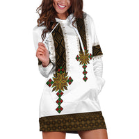Ethiopia Hoodie Dress Ethiopian Tilet With African Pattern Ver.01 - Wonder Print Shop