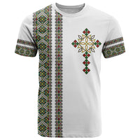 Ethiopia T Shirt Ethiopian Tilet With African Pattern Ver.02 - Wonder Print Shop