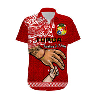Tonga Fathers Day Hawaiian Shirt Red Tongan Ngatu I Love You Dad - Wonder Print Shop