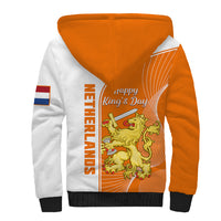 Netherlands Kings Day Sherpa Hoodie Gelukkige Koningsdag Ver.01 - Wonder Print Shop