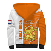 (Custom Personalised) Netherlands Kings Day Sherpa Hoodie Gelukkige Koningsdag Ver.01 - Wonder Print Shop