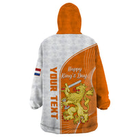 (Custom Personalised) Netherlands Kings Day Wearable Blanket Hoodie Gelukkige Koningsdag Ver.01 - Wonder Print Shop