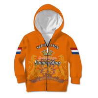 Netherlands Kings Day Kid Hoodie Gelukkige Koningsdag Ver.02 - Wonder Print Shop