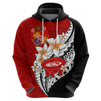 Tonga Kava Bowl Hoodie Togan Kupesi Ngatu Pattern Black - Wonder Print Shop