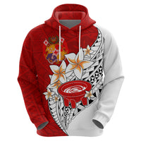 Tonga Kava Bowl Hoodie Togan Kupesi Ngatu Pattern White - Wonder Print Shop