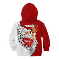 Tonga Kava Bowl Kid Hoodie Togan Kupesi Ngatu Pattern White - Wonder Print Shop