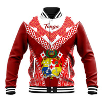Tonga Heilala Flowers Baseball Jacket Tongan Ngatu White Special Verison - Wonder Print Shop