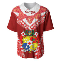Tonga Heilala Flowers Baseball Jersey Tongan Ngatu White Special Verison - Wonder Print Shop