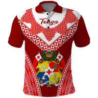 Tonga Heilala Flowers Polo Shirt Tongan Ngatu White Special Verison - Wonder Print Shop