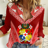 Tonga Heilala Flowers Women Casual Shirt Tongan Ngatu White Special Verison - Wonder Print Shop