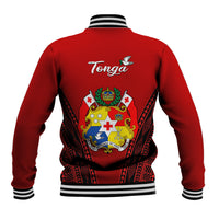 Tonga Heilala Flowers Baseball Jacket Tongan Ngatu Black Special Verison - Wonder Print Shop