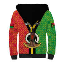 (Custom Personalised) Vanuatu Sherpa Hoodie Kava Bowl Mix Sand Drawing Flag Style - Wonder Print Shop
