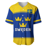 (Custom Text And Number) Sweden Hockey 2023 Sporty Style Baseball Jersey - Wonder Print Shop
