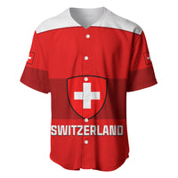 (Custom Text And Number) Switzerland Hockey 2023 Sporty Style Baseball Jersey - Wonder Print Shop